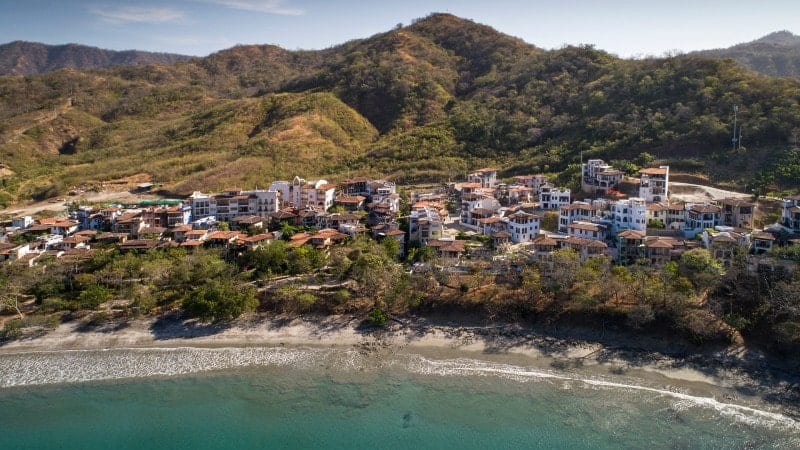 The upscale resort community of Las Catalinas, right on the beach in Costa Rica.