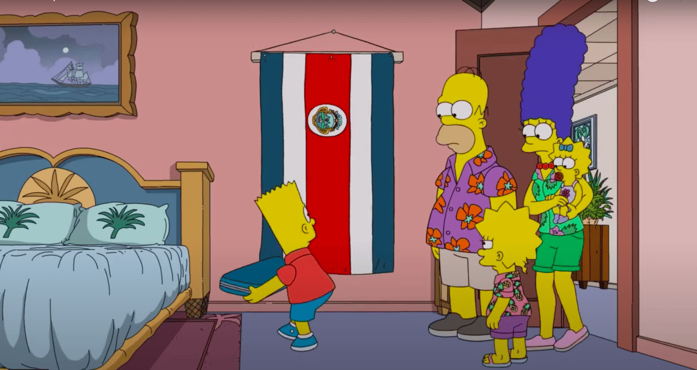 The Simpsons in Costa Rica