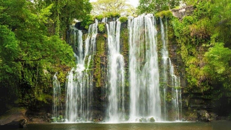 Llanos de Cortez waterfall located in Costa Rica